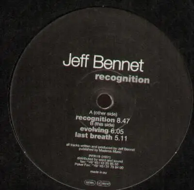 Jeff Bennet - Recognition