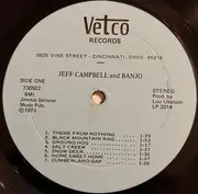 LP - Jeff Campbell - Clawhammer Banjo and Old Time Fiddle Songs
