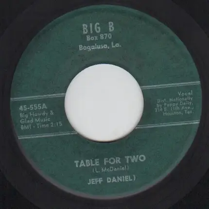 Jeff Daniels - Uh-Huh-Huh / Table For Two