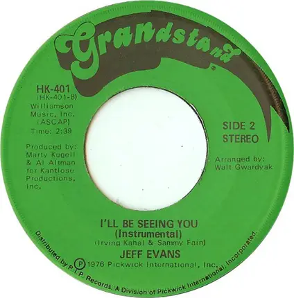 Jeff Evans - I'll Be Seeing You