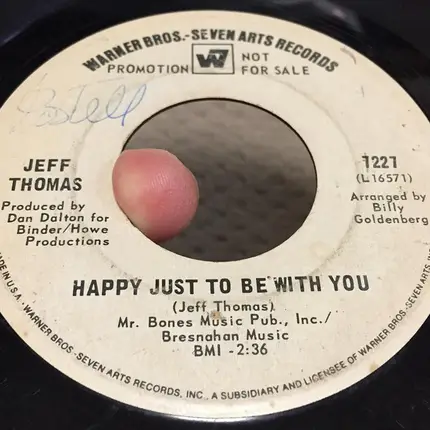Jeff Thomas - Happy Just To Be With You / I Keep It Hid