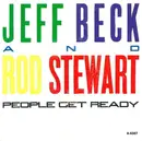 7inch Vinyl Single - Jeff Beck And Rod Stewart - People Get Ready
