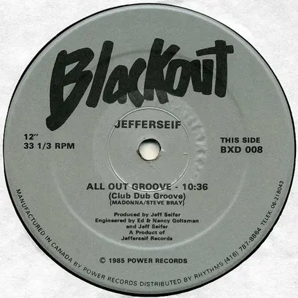 Jefferseif - All Out Groove / Single Groove