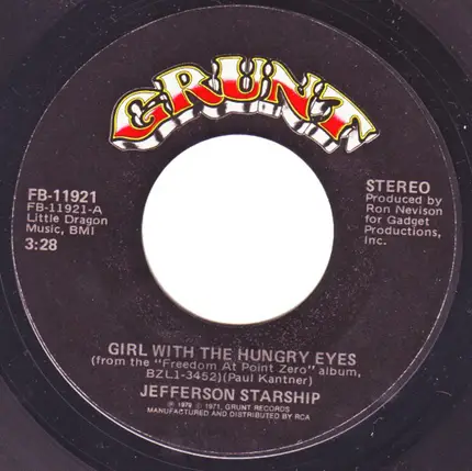 Jefferson Starship - Girl With The Hungry Eyes