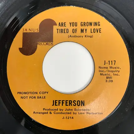 Jefferson - You Know How It Is With A Woman