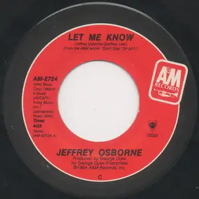 Jeffrey Osborne - Let Me Know