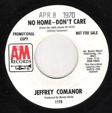 Jeffrey Comanor - No Home - Don't Care