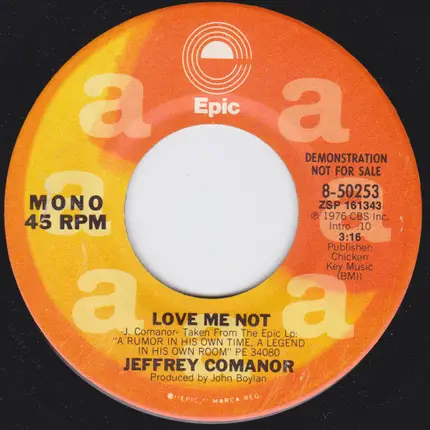 Jeffrey Comanor - Love Me Not