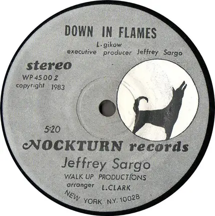 Jeffrey Sargo - Have A Good Time / Down In Flames