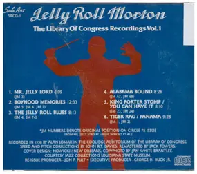 Jelly Roll Morton - The Library Of Congress Recordings Vol. 1