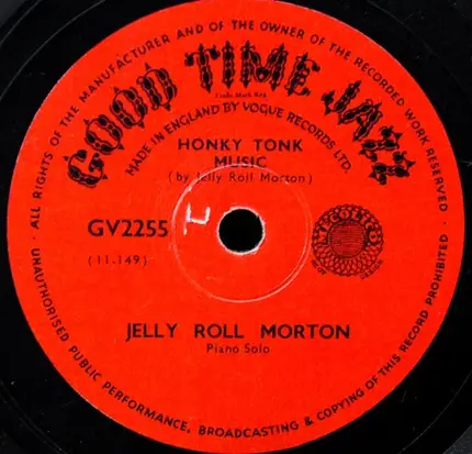 Jelly Roll Morton - Winin-Boy Blues / Honky Tonk Music