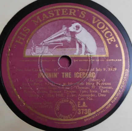Jelly Roll Morton's Red Hot Peppers - Burnin' The Iceberg / Pretty Lil
