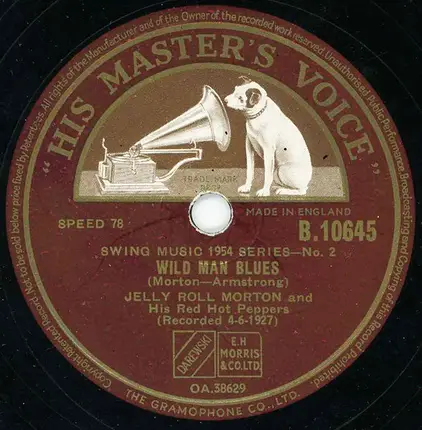 Jelly Roll Morton's Red Hot Peppers - Smoke-House Blues / Wild Man Blues