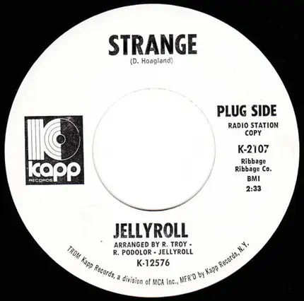 Jellyroll - Strange / Help Me Over