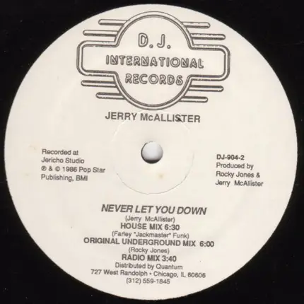 Jere McAllister - Never Let You Down