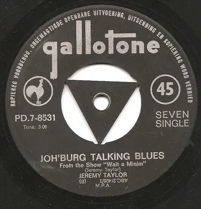 Jeremy Taylor - Ag Pleez Deddy (Ballad Of The Southern Suburbs)