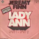 7inch Vinyl Single - Jeremy Finn - Lady Ann (Part 1 + Part 2)