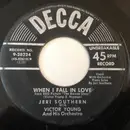7inch Vinyl Single - Jeri Southern With Victor Young And His Orchestra - When I Fall In Love / A Mighty Pretty Waltz
