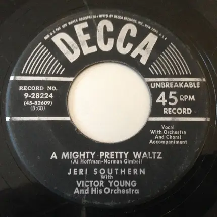 Jeri Southern With Victor Young And His Orchestra - When I Fall In Love / A Mighty Pretty Waltz