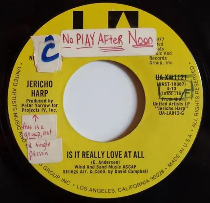 Jericho Harp - Is It Really Love At All