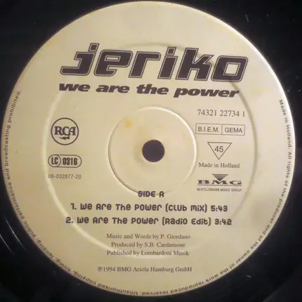 Jeriko - We Are The Power