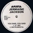 12inch Vinyl Single - Jermaine Jackson - You Said, You Said / Word To The Bad!!
