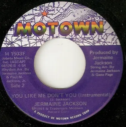 Jermaine Jackson - You Like Me Don't You