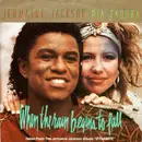 7inch Vinyl Single - Jermaine Jackson , Pia Zadora - When The Rain Begins To Fall