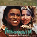 7inch Vinyl Single - Jermaine Jackson , Pia Zadora - When The Rain Begins To Fall / Follow My Heartbeat