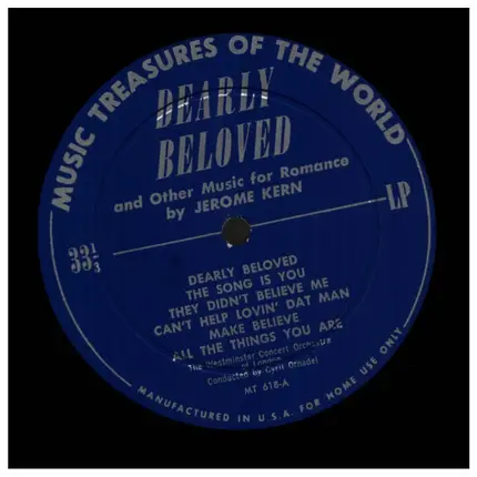 Jerome Kern - Dearly Beloved