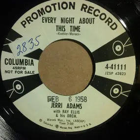 Jerri Adams - Every Night About This Time / My Heart Tells Me