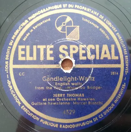 Jerry Thomas Et Son Orchestre Hawaien - Dans Un Coin De Mon Pays / Candlelight-Waltz