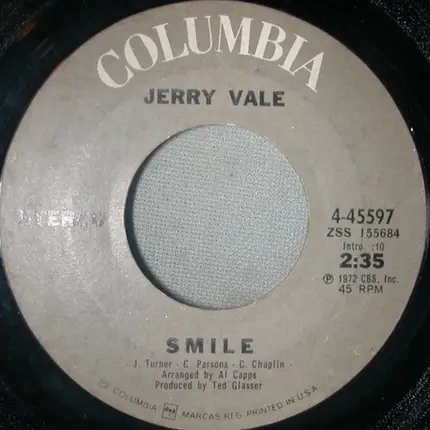 Jerry Vale - All I Ever Wanted / Smile
