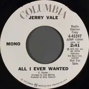 7inch Vinyl Single - Jerry Vale - All I Ever Wanted / Smile
