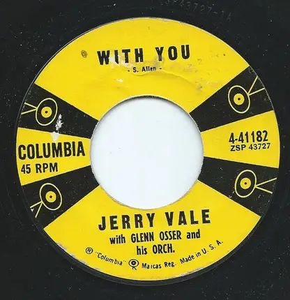 Jerry Vale - Blue Tears (On A White Wedding Gown) / With You