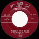 7inch Vinyl Single - Jerry Wallace - There She Goes / Angel On My Shoulder