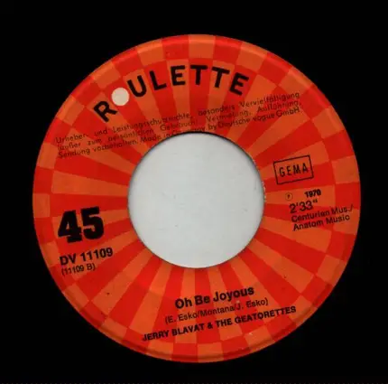 Jerry Blavat & The Geatorettes - Tasty To Me