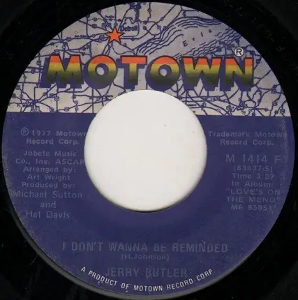 Jerry Butler - I Wanna Do It To You / I Don't Wanna Be Reminded