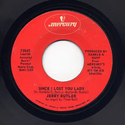 Jerry Butler - I Could Write A Book / Since I Lost You Lady