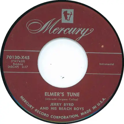 Jerry Byrd And His Beach Boys - Elmer's Tune / Don't Sing Aloha When I Go