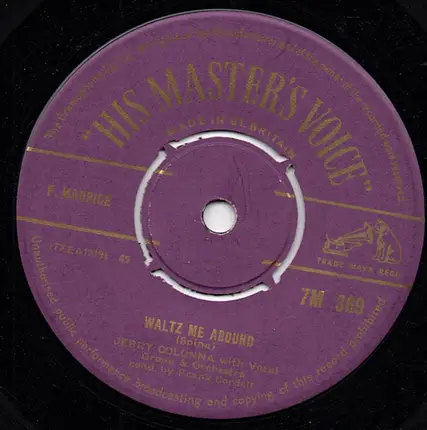 Jerry Colonna - The Shifting Whispering Sands / Waltz Me Round
