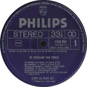 LP - Jerry En Mary Bey - Zangeres Zonder Naam - De Bedelaar Van Parijs