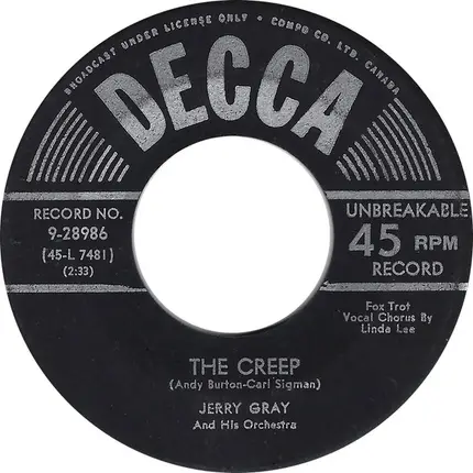 Jerry Gray And His Orchestra - The Creep