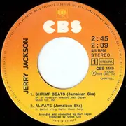 7inch Vinyl Single - Jerry Jackson - Shrimp Boats / Always / Tell Her Johnny Said Goodbye