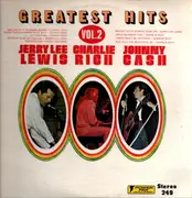 LP - Jerry Lee Lewis, Charlie Rich, Johnny Cash - Greatest Hits Volume 2