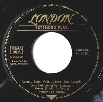 Jerry Lee Lewis - Great Hits With Jerry Lee Lewis