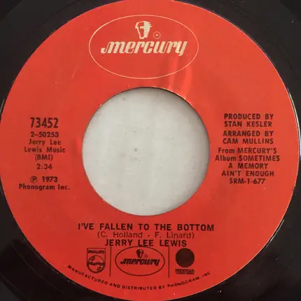 Jerry Lee Lewis - I'm Left, You're Right, She's Gone / I've Fallen To The Bottom