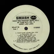 LP - Jerry Lee Lewis - Sings The Country Music Hall Of Fame Hits Vol. 2 - Promo
