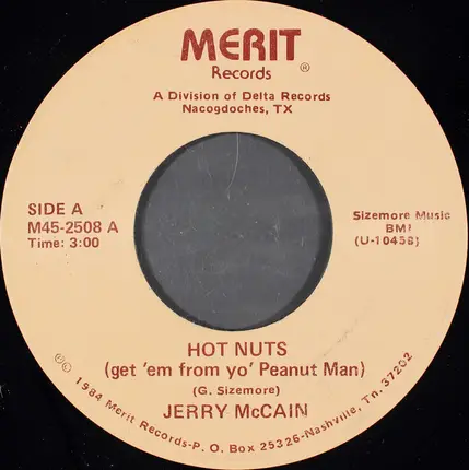 Jerry McCain - Hot Nuts (Get 'Em From Yo' Peanut Man)