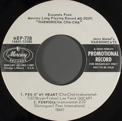 Jerry Murad's Harmonicats - Excerpts From Mercury Long Playing Record MG-20391 'Harmonicha Cha-Cha'